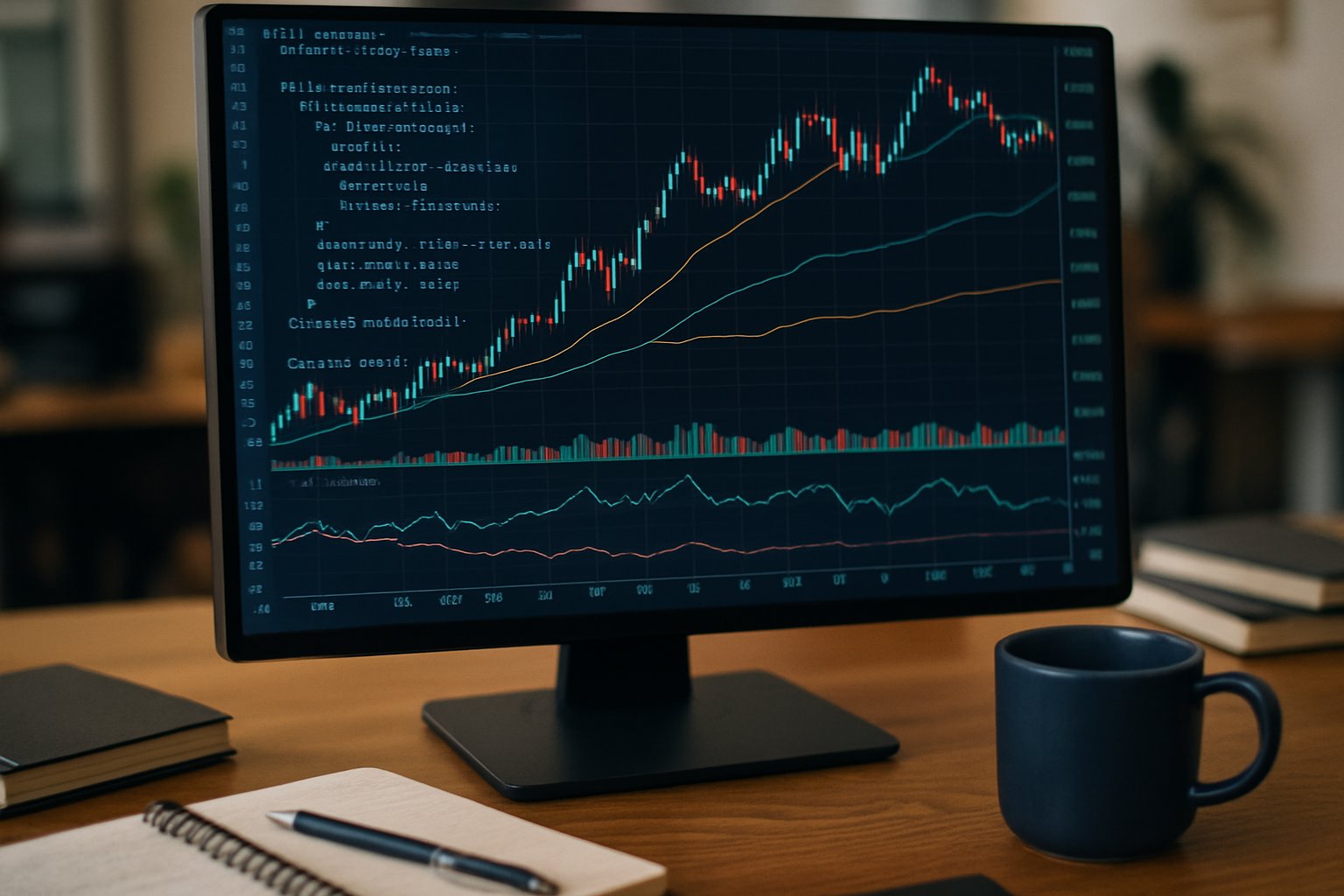 Financial AI code and data charts addressing algorithmic bias in finance.