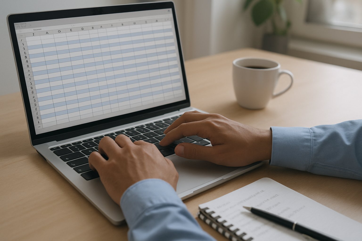 Data analyst practicing data hygiene for enterprise AI projects.