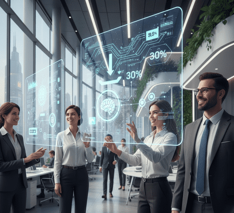 Reducing overhead by 30% through AI Adoption Services