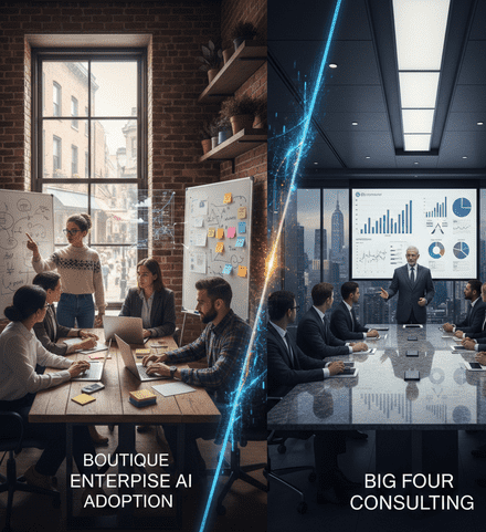 Boutique Enterprise AI Adoption vs Big Four Consulting 