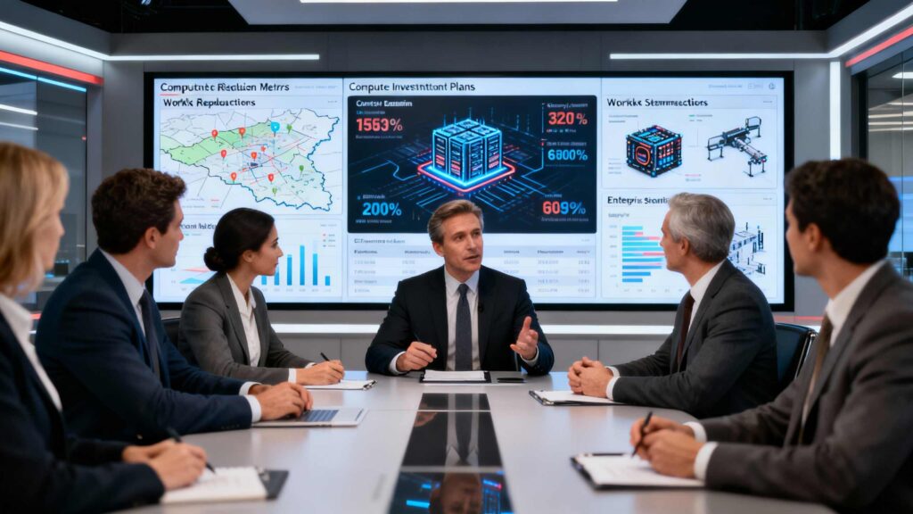 AI Workforce Displacement influencing executive decisions on automation and infrastructure investment.