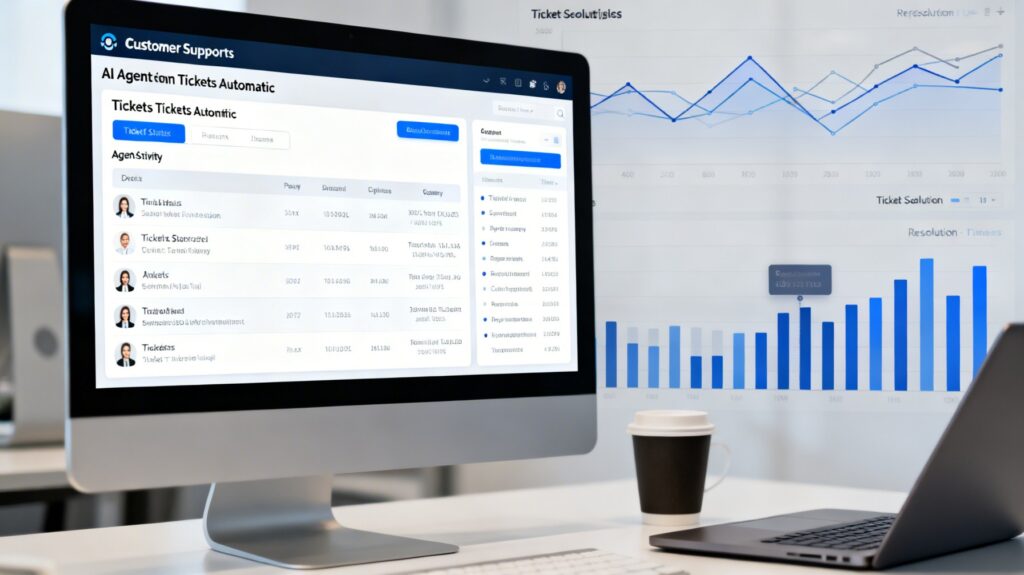 Customer support automation dashboard powered by AI agents.