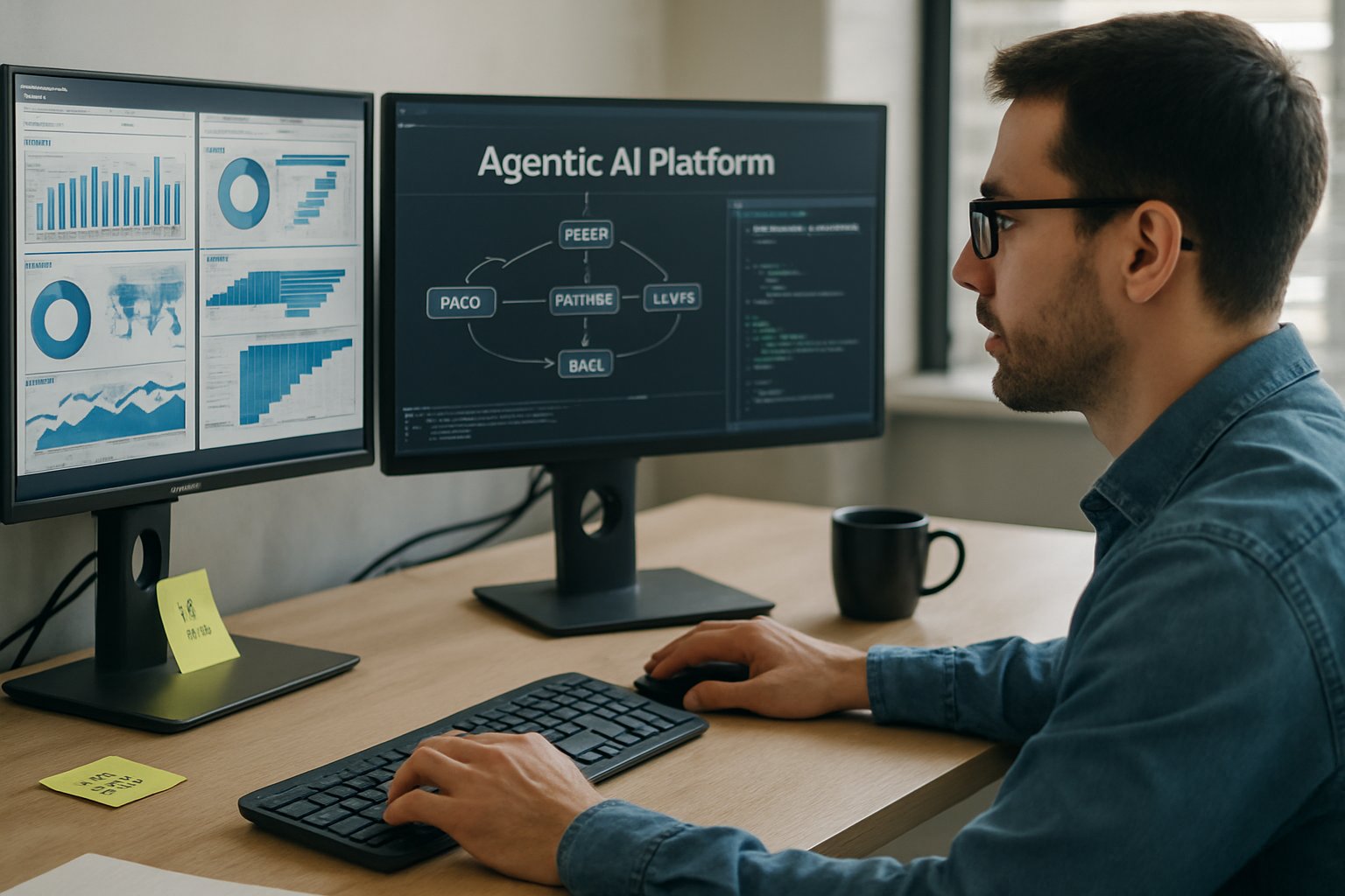IT specialist integrates agentic ai with enterprise software systems.