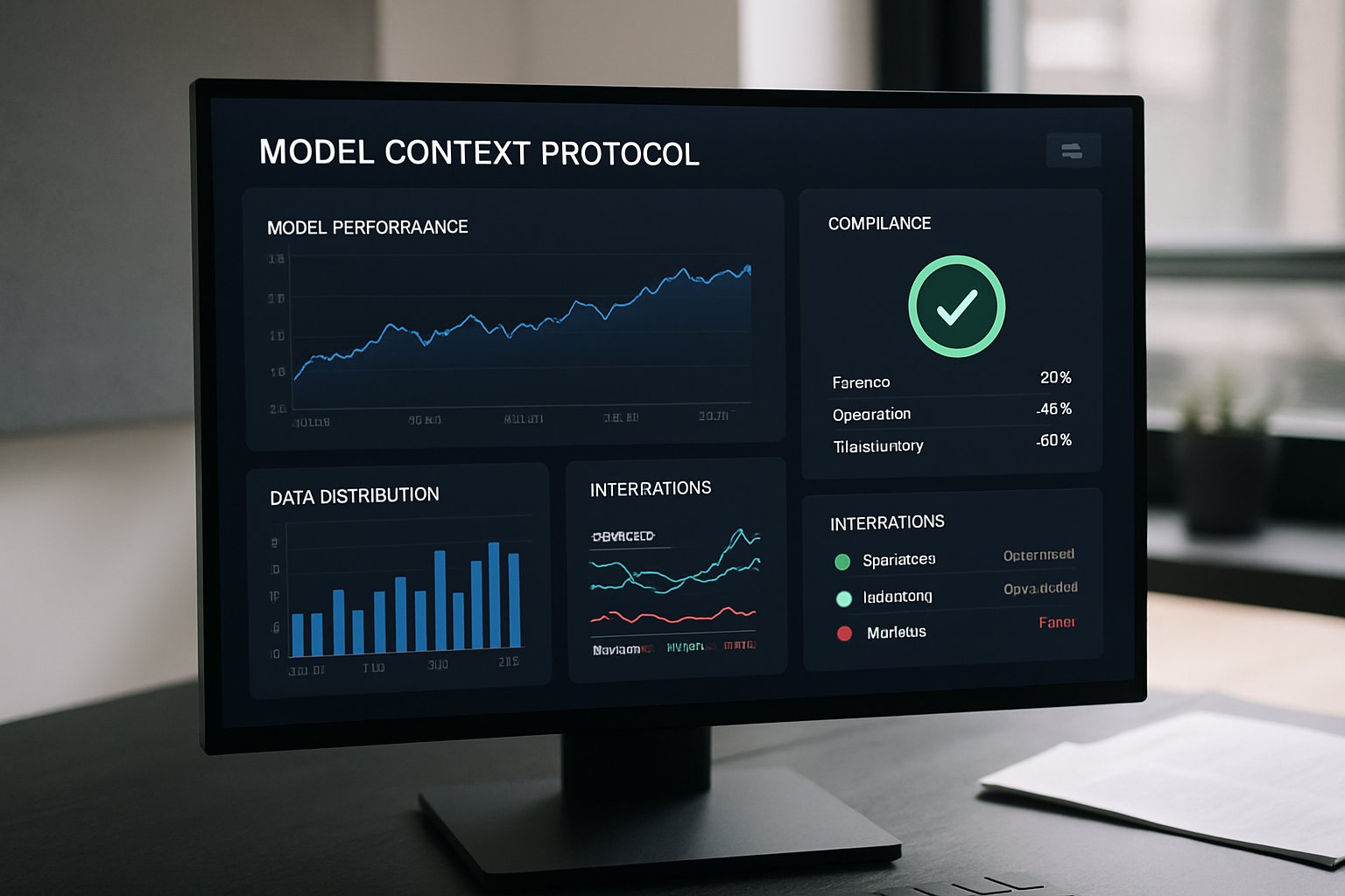 Model Context Protocol dashboard with genuine integration metrics